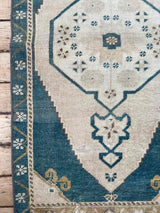 Vintage Turkish Accent Rug Woven Kin Home