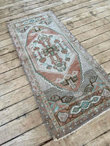 Vintage Turkish Accent Rug Woven Kin Home
