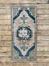 Vintage Turkish Accent Rug Woven Kin Home