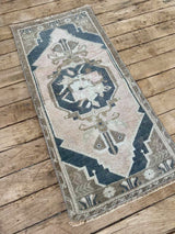 Vintage Turkish Accent Rug Woven Kin Home