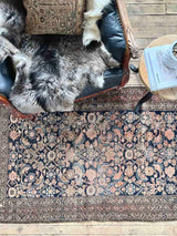 Vintage Persian Hand-knotted Area Rug at Woven Kin Home