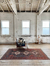 Vintage Persian Area Rug Sustainable Luxury Home Decor