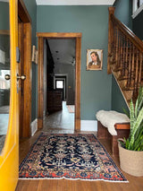 Vintage Persian rug sustainable home decor at Woven Kin Home