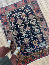 Vintage Persian rug sustainable home decor at Woven Kin Home