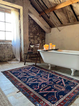 Vintage Persian Area Rug Sustainable Luxury Home Decor