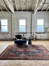 Vintage Persian Area Rug Sustainable Luxury Home Decor