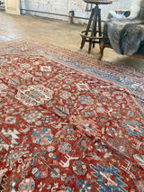vintage Persian area rug at Petrichor Vintage Co.