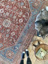 vintage Persian area rug at Petrichor Vintage Co.