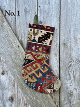 Antique Rug Christmas Stocking