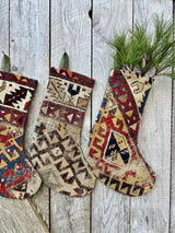 Antique Rug Christmas Stocking