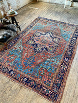 antique Persian area rug