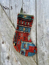 Antique Rug Christmas Stocking