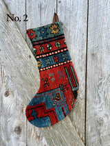 Antique Rug Christmas Stocking