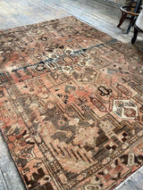 vintage Persian area rug at Petrichor Vintage Co.