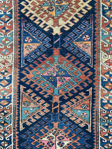 Antique Caucasian Runner Rug