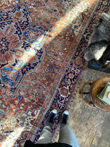 antique Persian area rug