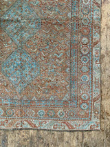 antique Persian area rug at Petrichor Vintage Co.