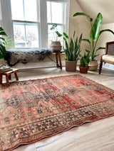 Frances // 6'3" x 4'9" - Vintage Rug at Petrichor Vintage Co.