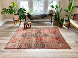 Frances // 6'3" x 4'9" - Vintage Rug at Petrichor Vintage Co.
