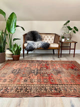 Frances // 6'3" x 4'9" - Vintage Rug at Petrichor Vintage Co.