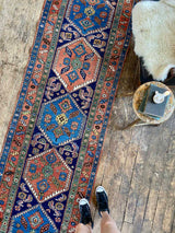 Antique Persian runner rug