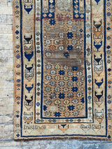 Antique Caucasian Accent Rug