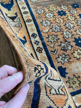 Antique Caucasian Accent Rug