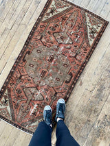 Vintage Persian runner rug