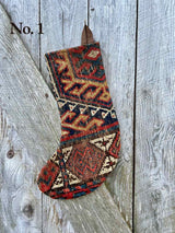 Antique Rug Christmas Stocking
