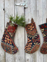 Antique Rug Christmas Stocking