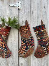 Antique Rug Christmas Stocking