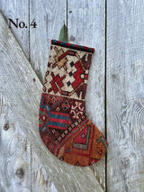 Antique Rug Christmas Stocking