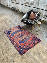 vintage Persian accent rug