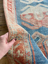 antique Persian runner rug at Petrichor Vintage Co.