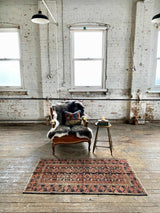 antique Perian accent rug