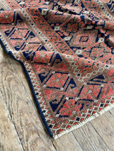 antique Perian accent rug