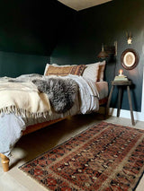 antique Perian accent rug