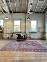 antique Caucasian Soumak area rug