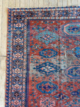 antique Caucasian Soumak area rug