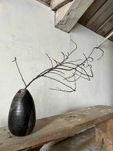 Medium Raku Fired Ceramic Vase