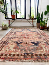 Mishka // 7'4" x 4'11" - Vintage Rug at Petrichor Vintage Co.