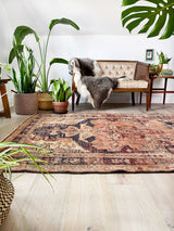 Mishka // 7'4" x 4'11" - Vintage Rug at Petrichor Vintage Co.