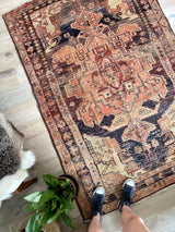 Mishka // 7'4" x 4'11" - Vintage Rug at Petrichor Vintage Co.