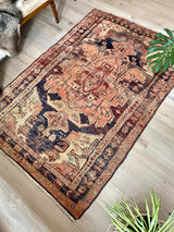 Mishka // 7'4" x 4'11" - Vintage Rug at Petrichor Vintage Co.