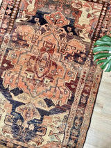 Mishka // 7'4" x 4'11" - Vintage Rug at Petrichor Vintage Co.
