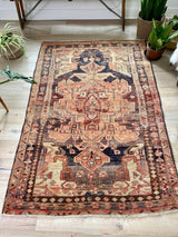 Mishka // 7'4" x 4'11" - Vintage Rug at Petrichor Vintage Co.