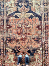 Mishka // 7'4" x 4'11" - Vintage Rug at Petrichor Vintage Co.