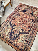 Mishka // 7'4" x 4'11" - Vintage Rug at Petrichor Vintage Co.