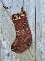 Antique Rug Christmas Stocking