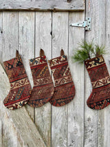 Antique Rug Christmas Stocking